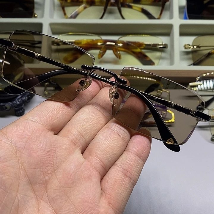 天然水晶眼镜无框