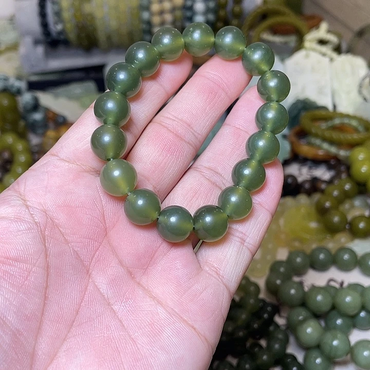 蛇纹石玉未镶嵌手链