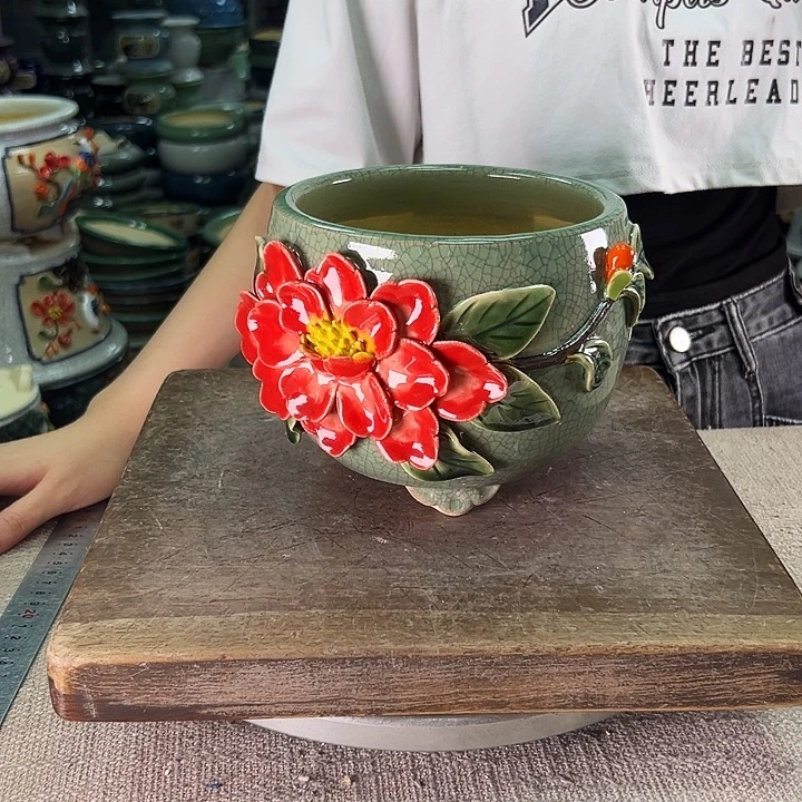 泳坤堂石湾盆陶瓷