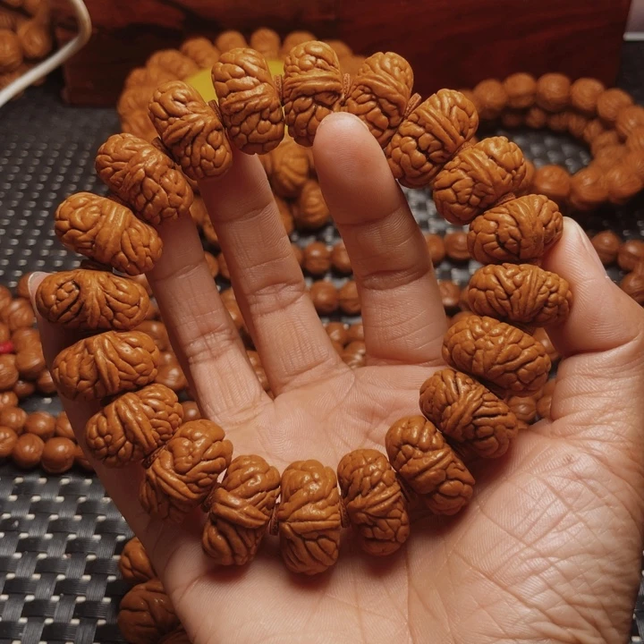 桃核手串龙纹桃核