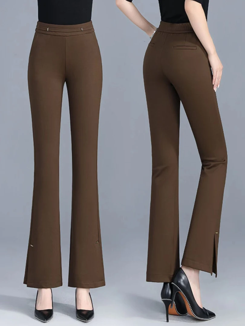 9003【裤长94】开叉微喇裤女2025春季新款休闲裤【以直播间实物为准】