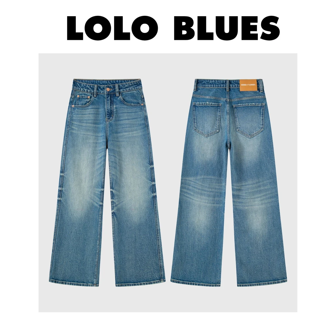 瑟/琳女士JANEUNION牛仔小阔腿裤秋季牛仔裤顶流奢牌材质50160