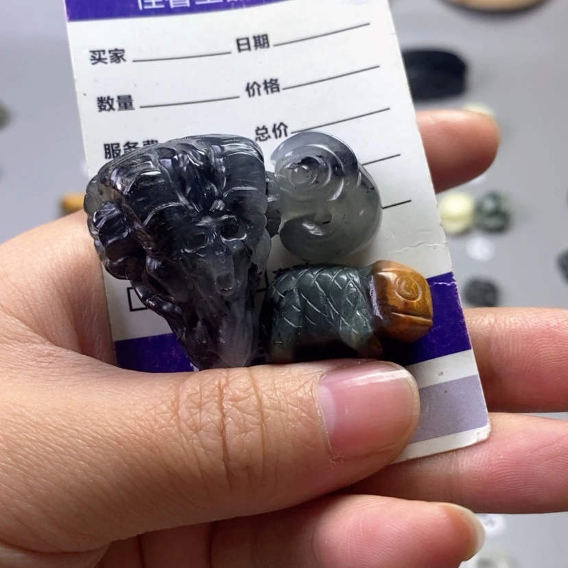 【闪购商品】未镶嵌岫玉吊坠(不含链)羽*鹤