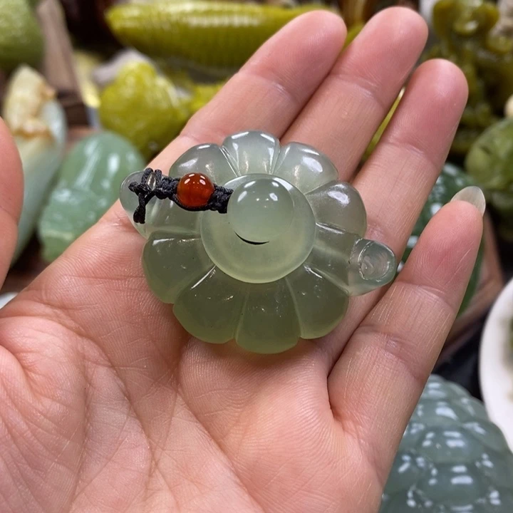 蛇纹石玉未镶嵌手把