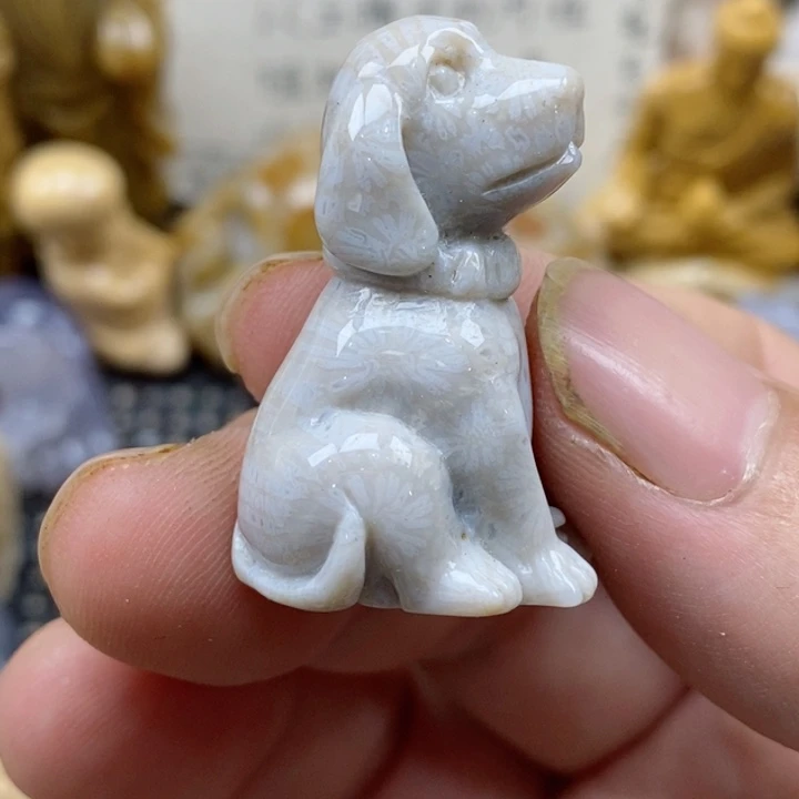 颈饰未镶嵌硅化珊瑚（珊瑚玉）