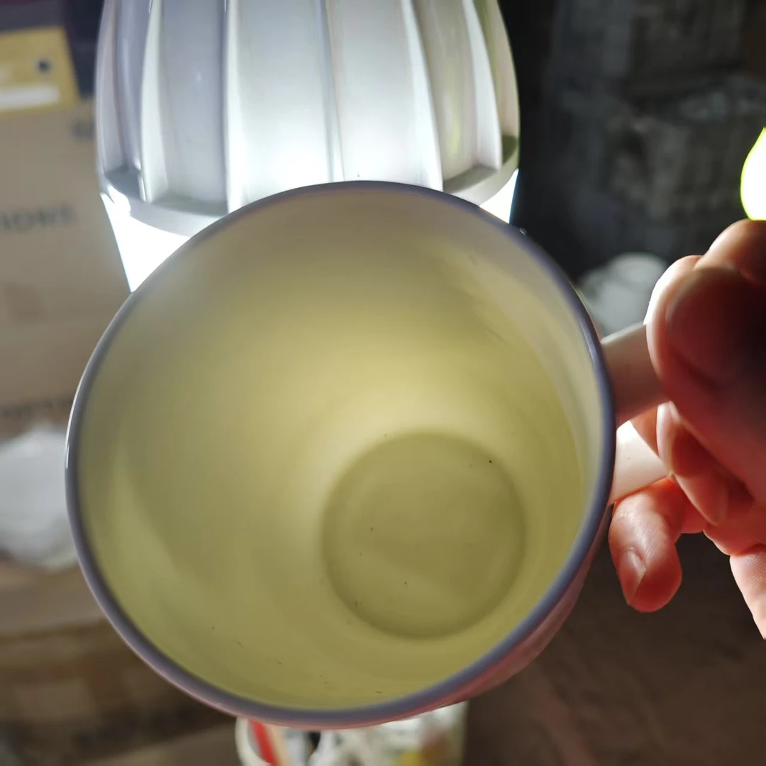 A162】纯白400ml马克杯3只唐山骨瓷水杯茶杯主人杯白瓷陶瓷