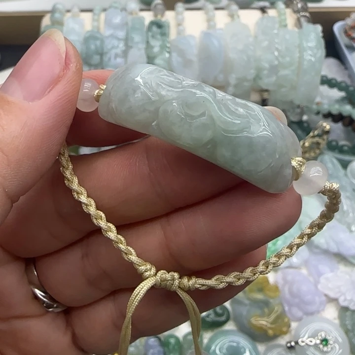 翡翠未镶嵌手链手牌