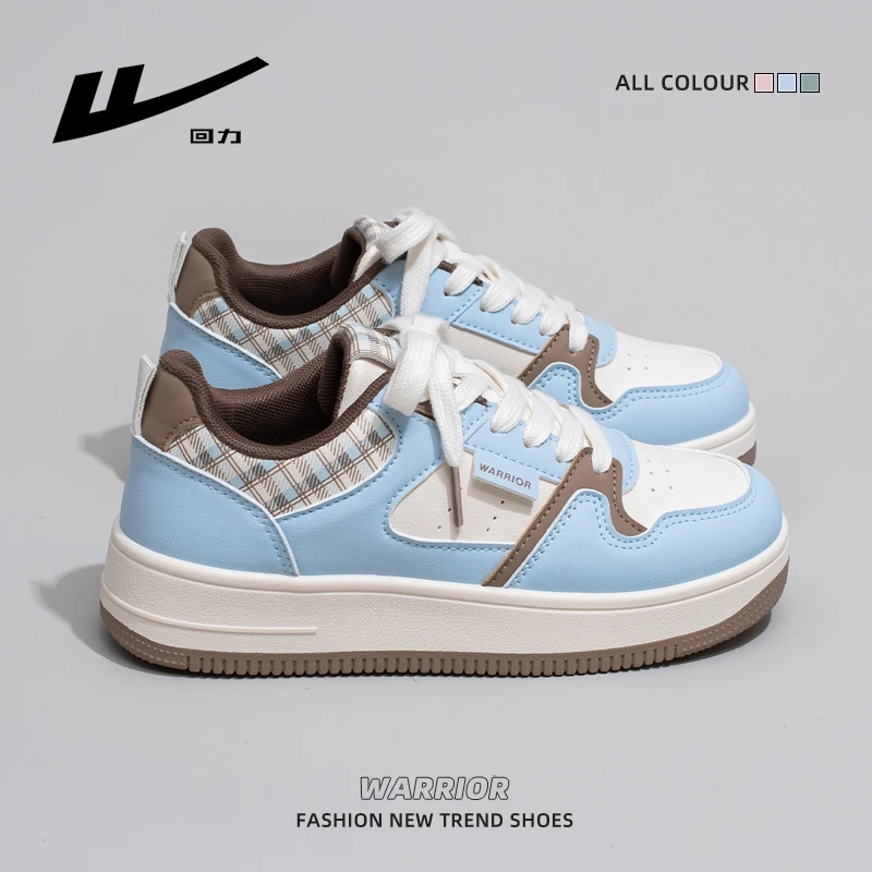 回力女鞋小个子厚底板鞋2025秋季新款百搭学生休闲运动潮流小白鞋