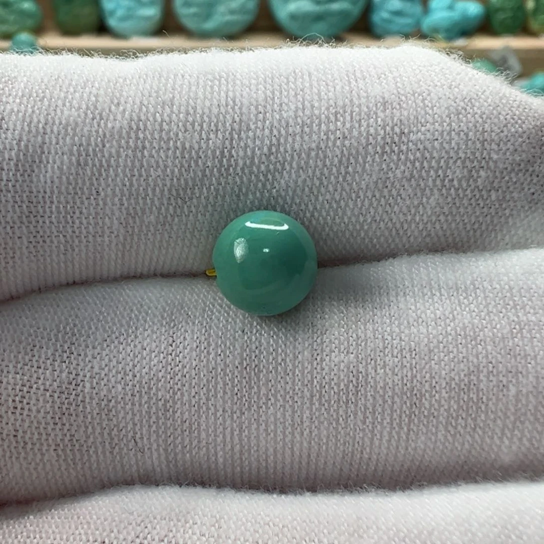 未镶嵌绿松石圆珠7.2mm