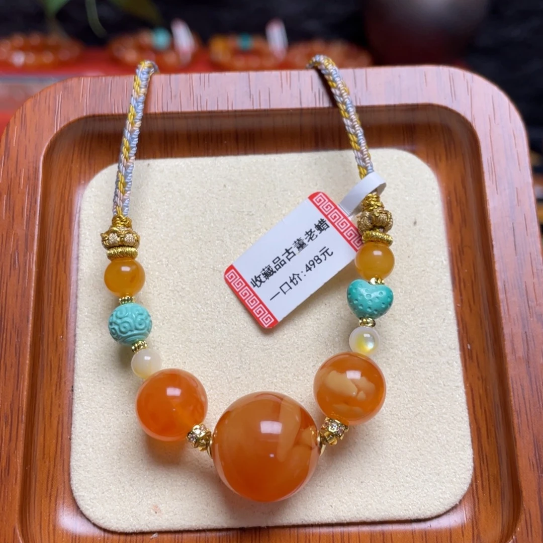 蜜蜡未镶嵌颈饰项链