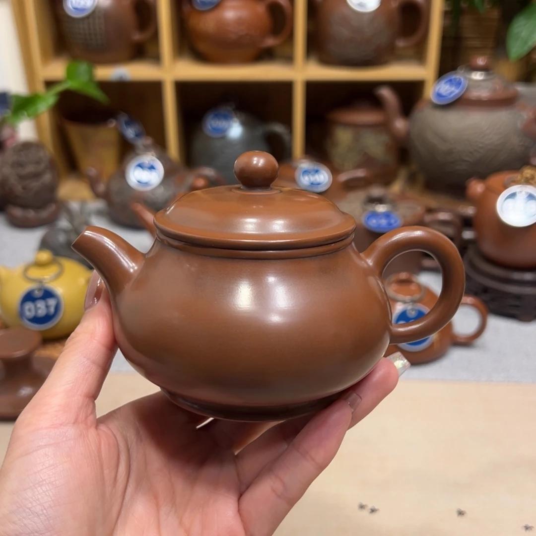 广西钦州坭兴陶潘壶210cc球孔