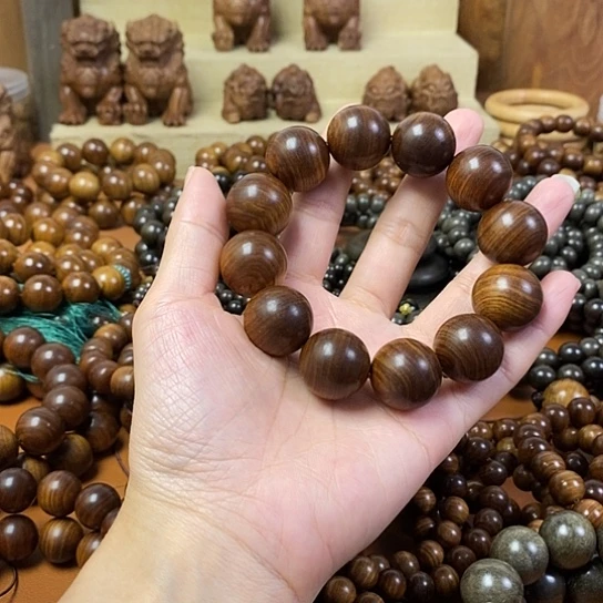老山檀香黑肉沉水2.0手串