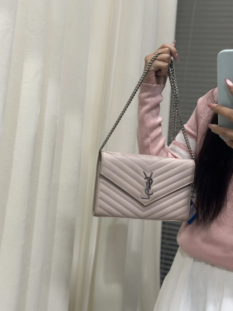 95新 YSL/圣罗兰 简约设计时尚百搭链条斜挎包