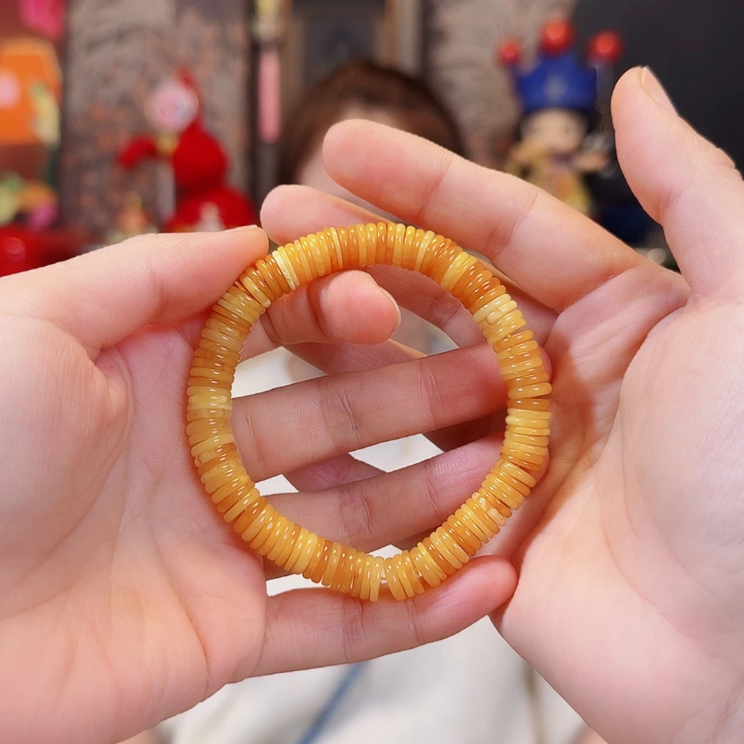 蜜蜡未镶嵌手串手串