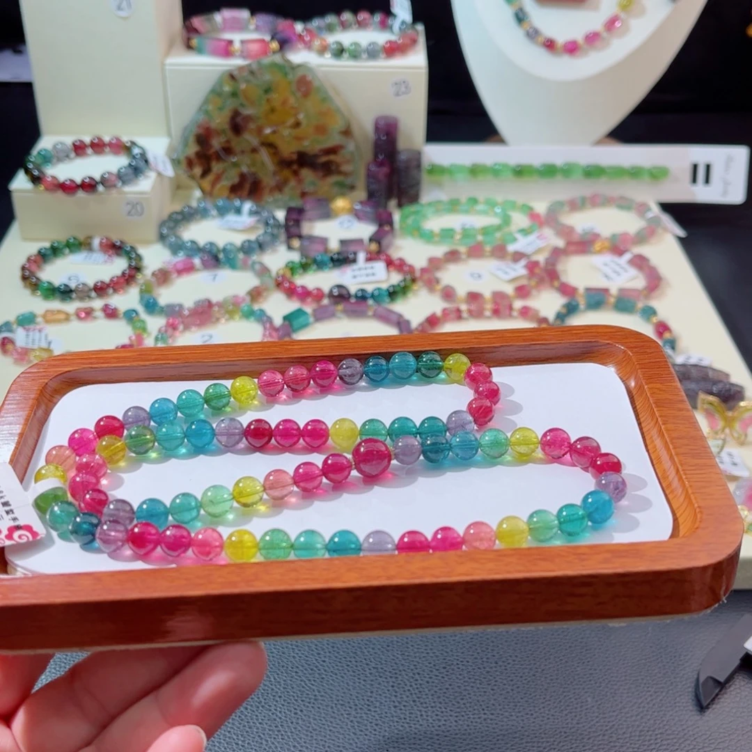 18K金镶嵌手串碧玺手串