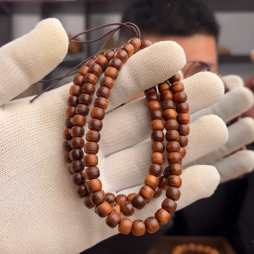 柏木（崖柏）手串/手链6.7干黑油药香味多圈