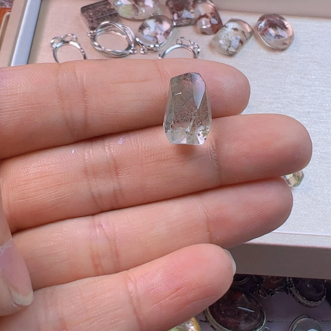 水晶手链银S800镀金镶嵌L****)