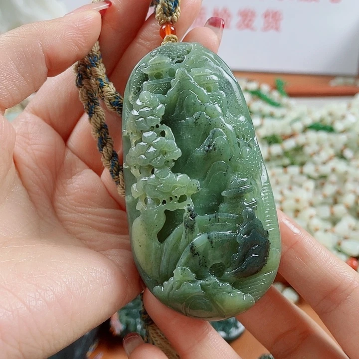 和田玉未镶嵌挂件