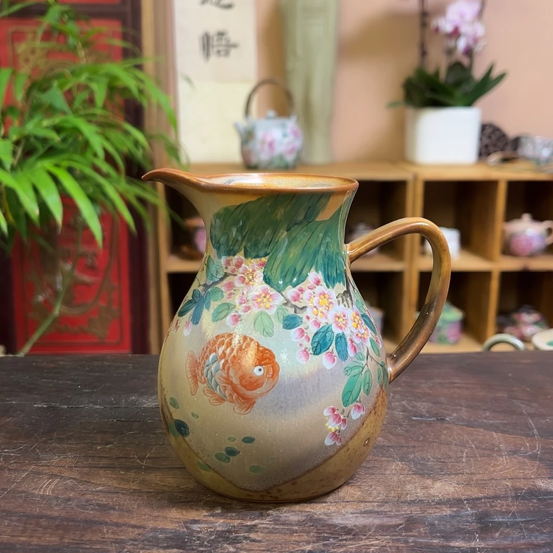 柴烧手工手绘陶瓷