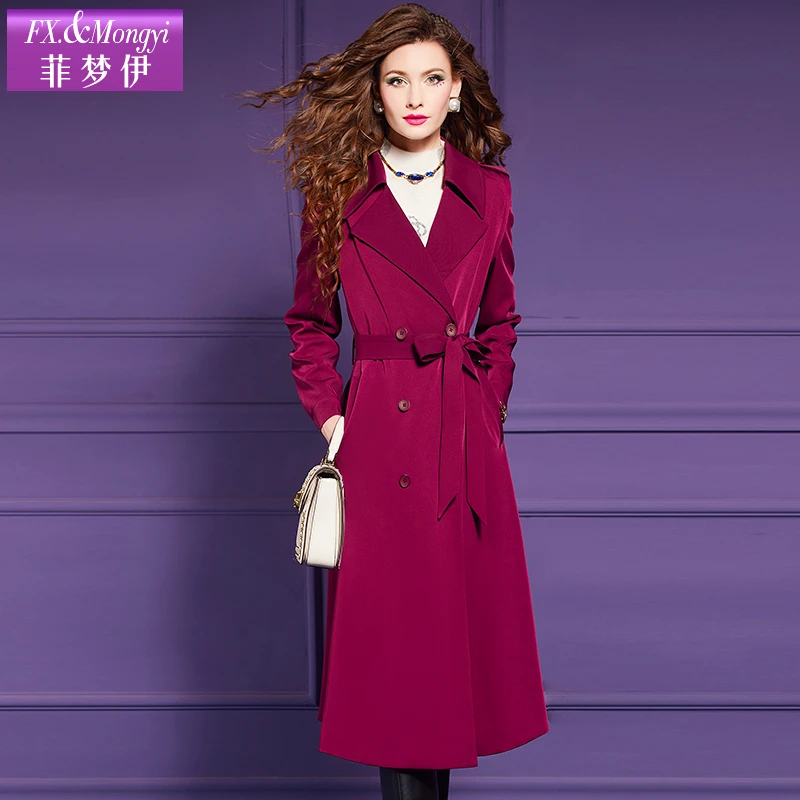 菲梦伊新款时尚风衣外套60649