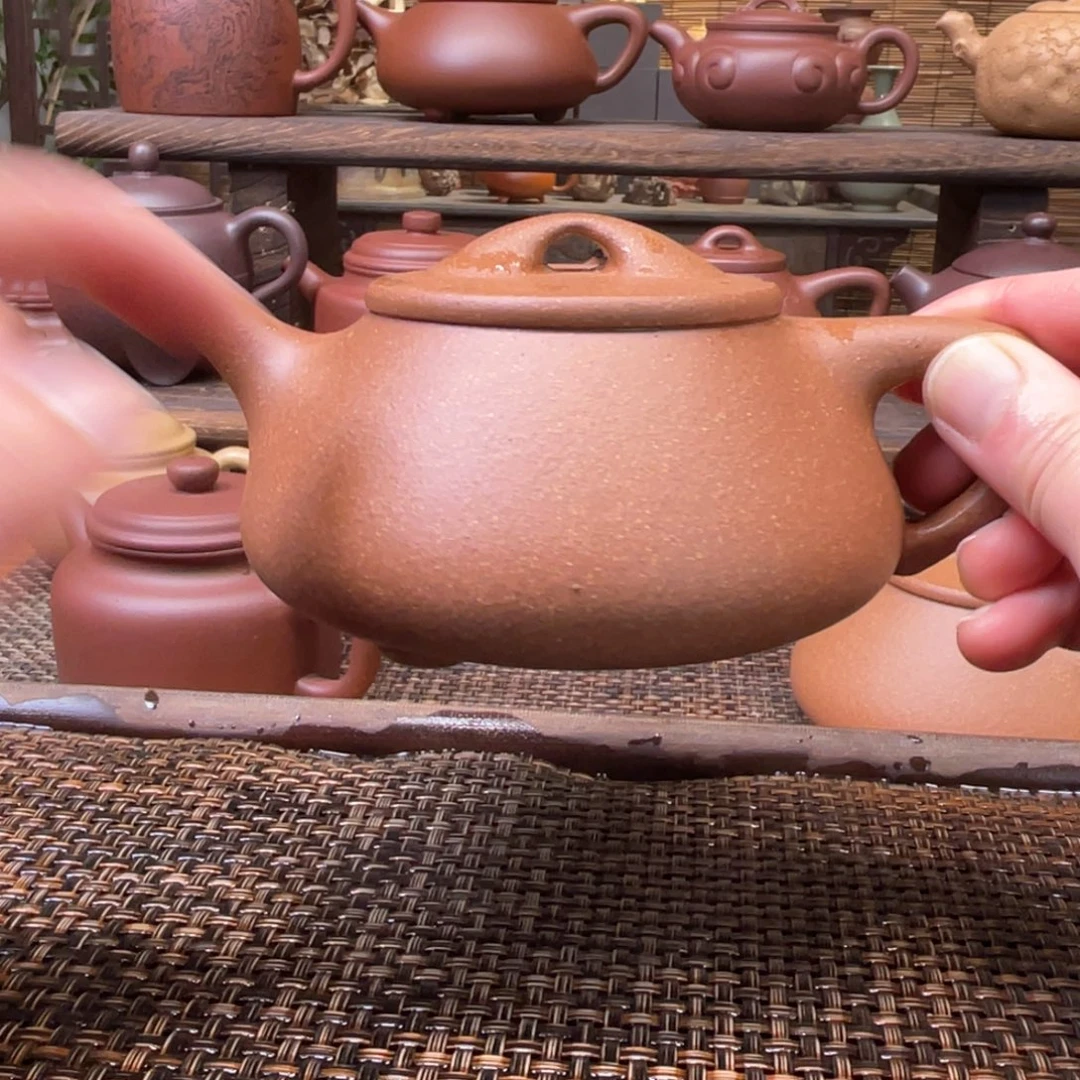 紫砂茶壶宜兴原矿紫砂手工制270