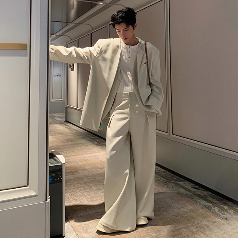 一轩轩轩【春日焦点】春季cleanfit假两件休闲西装套装25609-25306