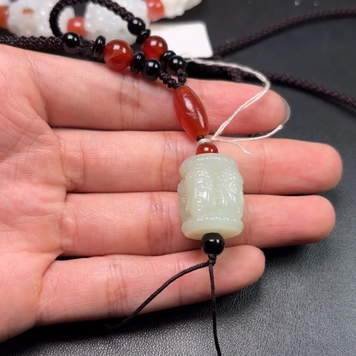 和田玉未镶嵌挂件壶***2