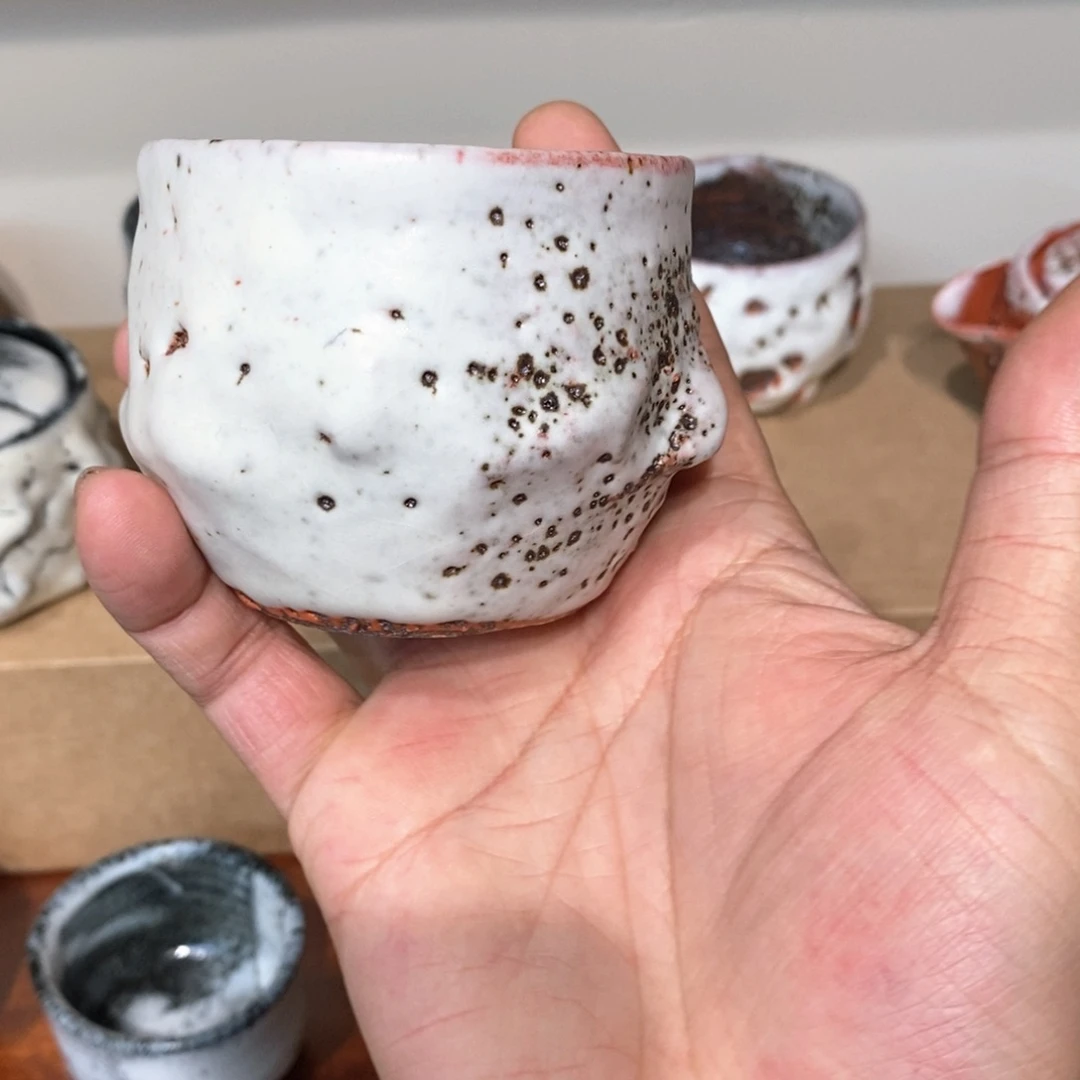 柴烧侘寂粗陶茶具