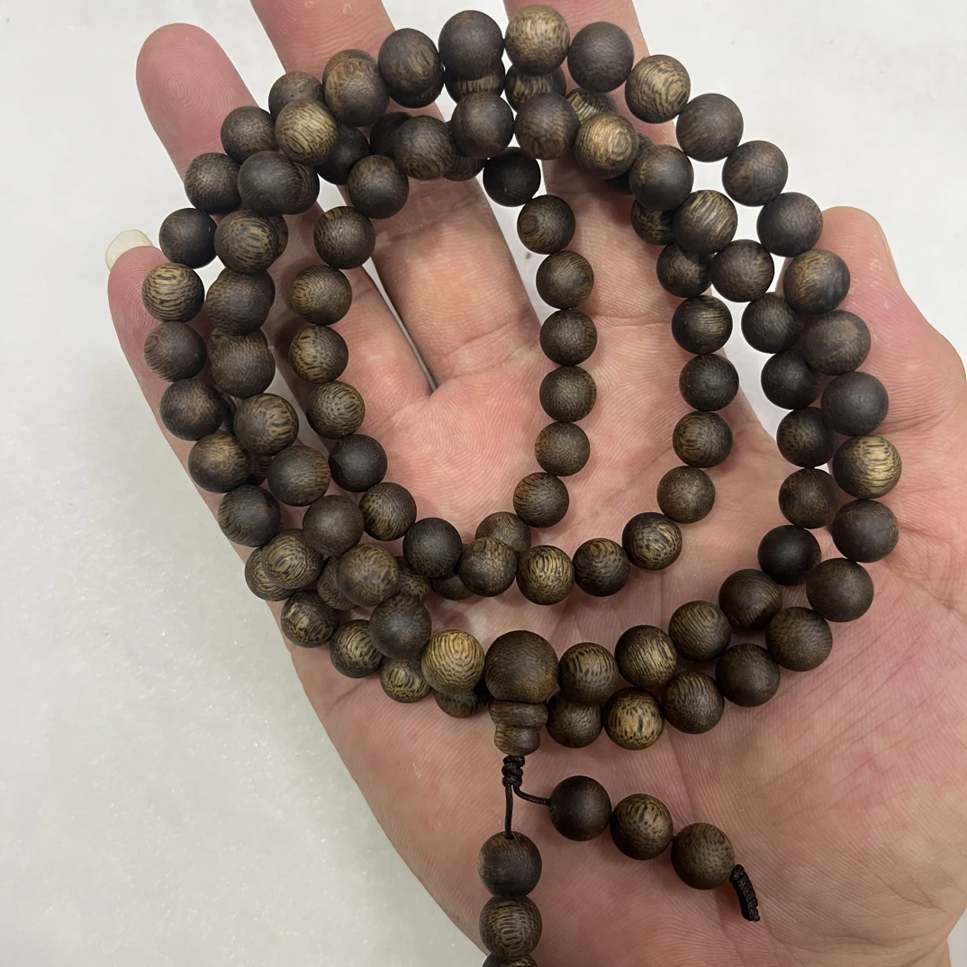 沉香【老乌身】圆珠款0.9多圈31g多样性发一