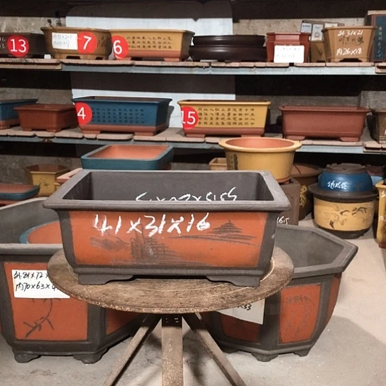 紫砂紫砂花盆包邮