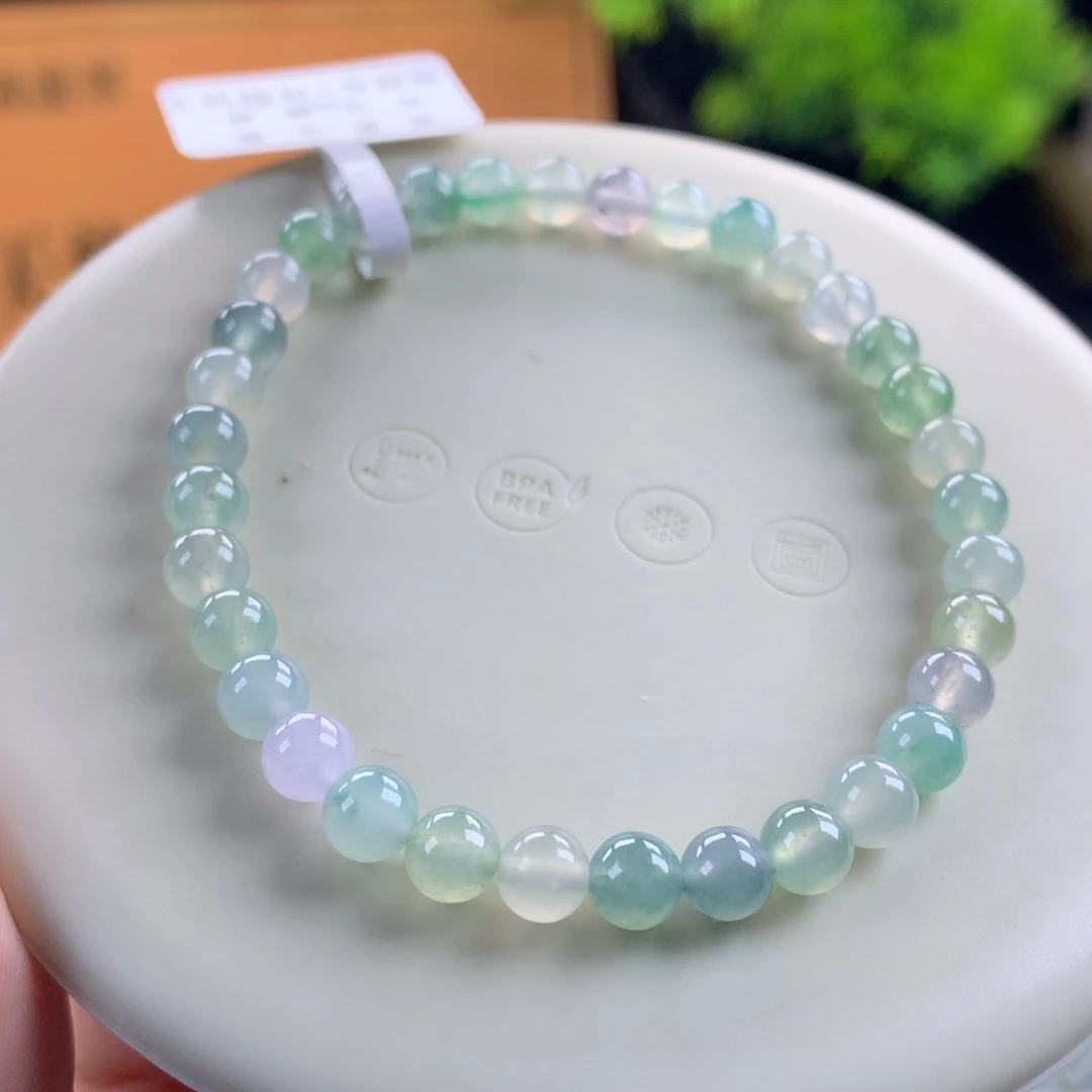 翡翠未镶嵌手链卡5.5