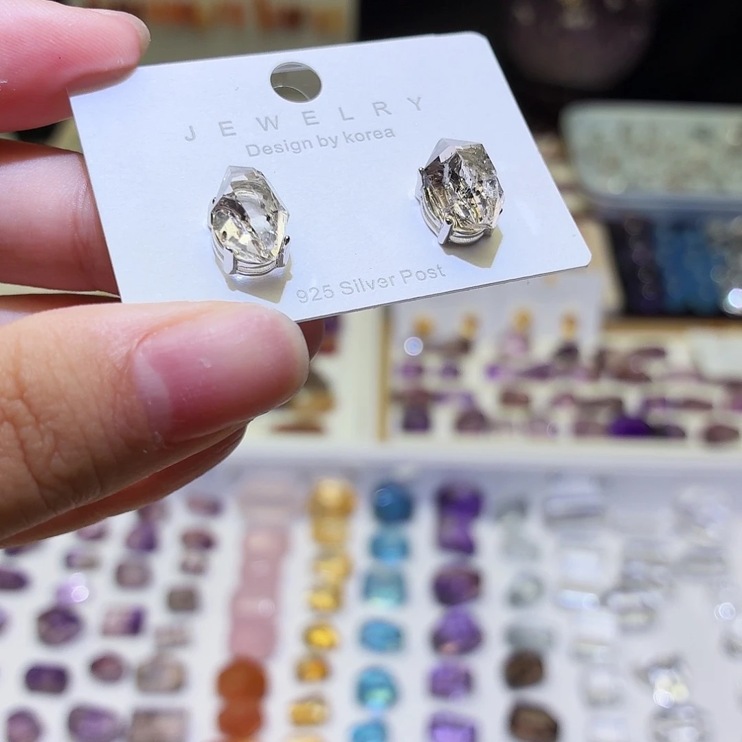 吊坠(不含链)未镶嵌水晶闪灵 耳钉 成品