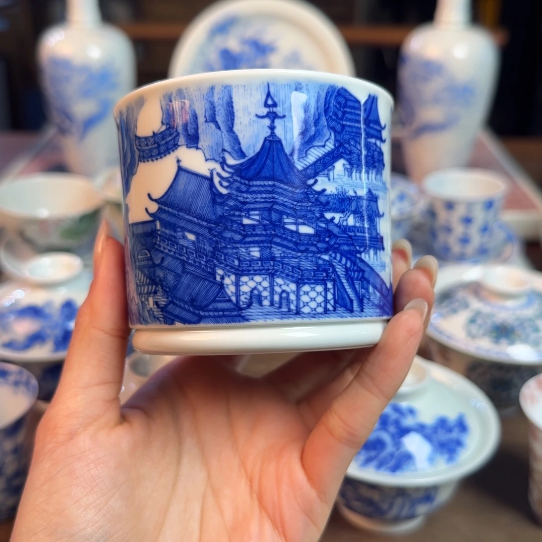 名窑口 亭台楼阁山水容天