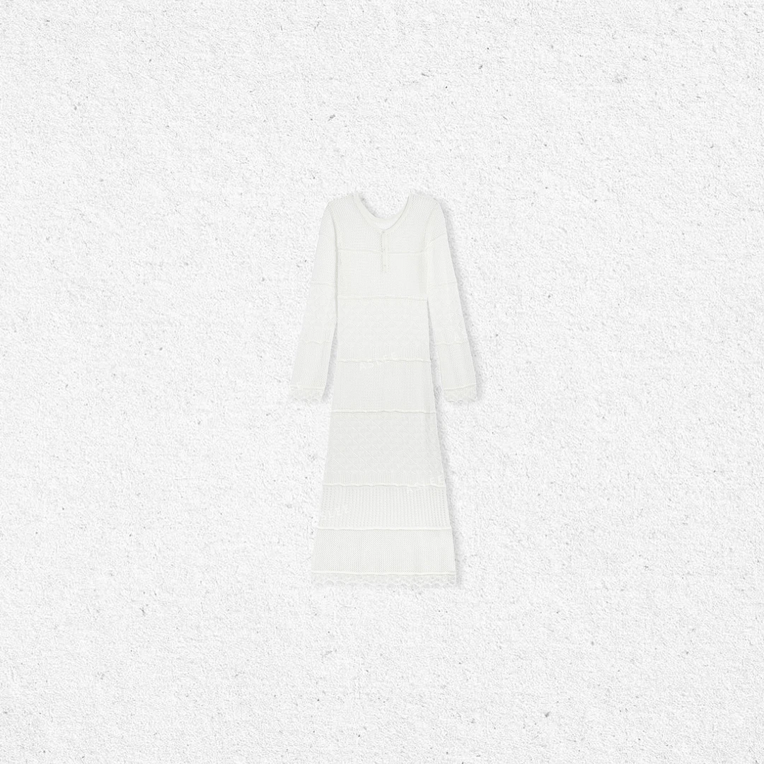 【ASHLEYASS】 “云雾”镂空薄款蕾丝轻奢连衣裙显瘦气质LSQ240811Y