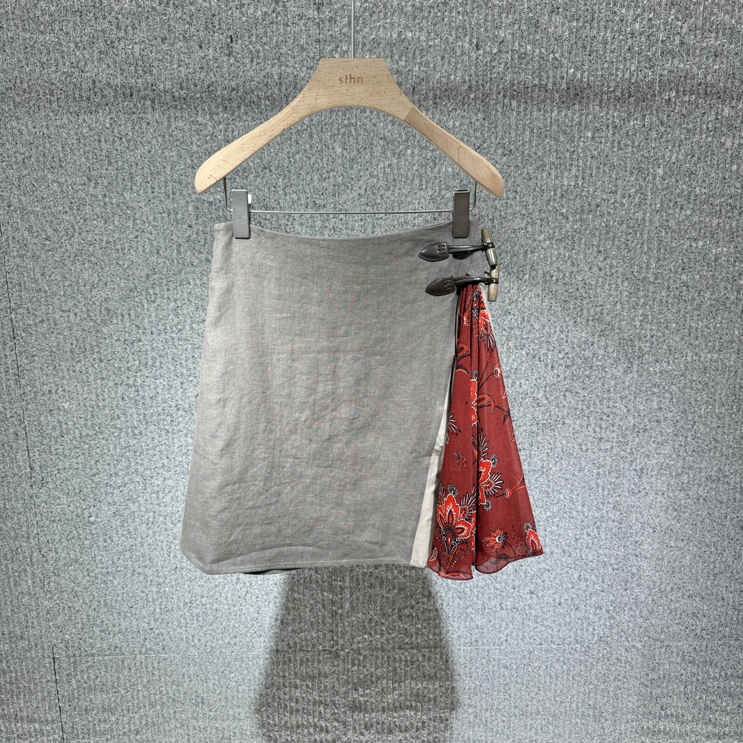 COTEMP 拼接春夏短款半身裙