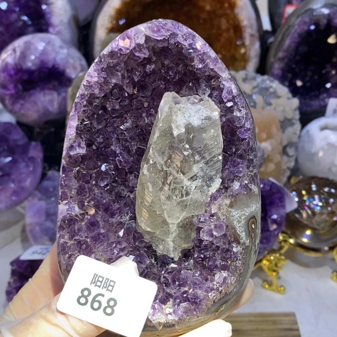 水晶大型摆件（非配饰）未镶嵌方解石