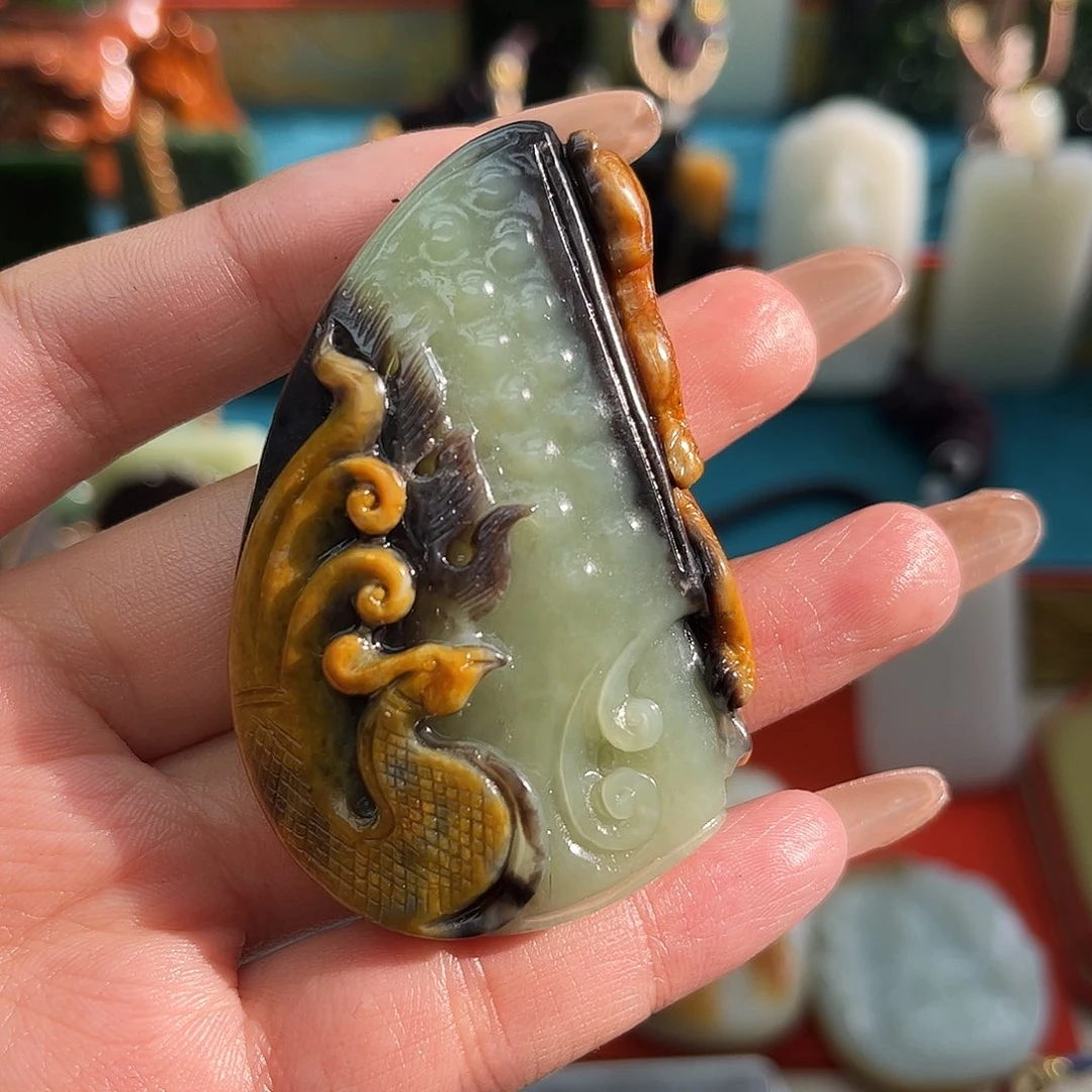 和田玉未镶嵌挂件