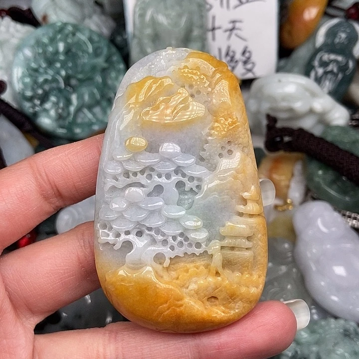 颈饰未镶嵌翡翠翡翠