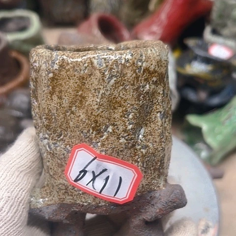 粗陶花盆手工花盆制作