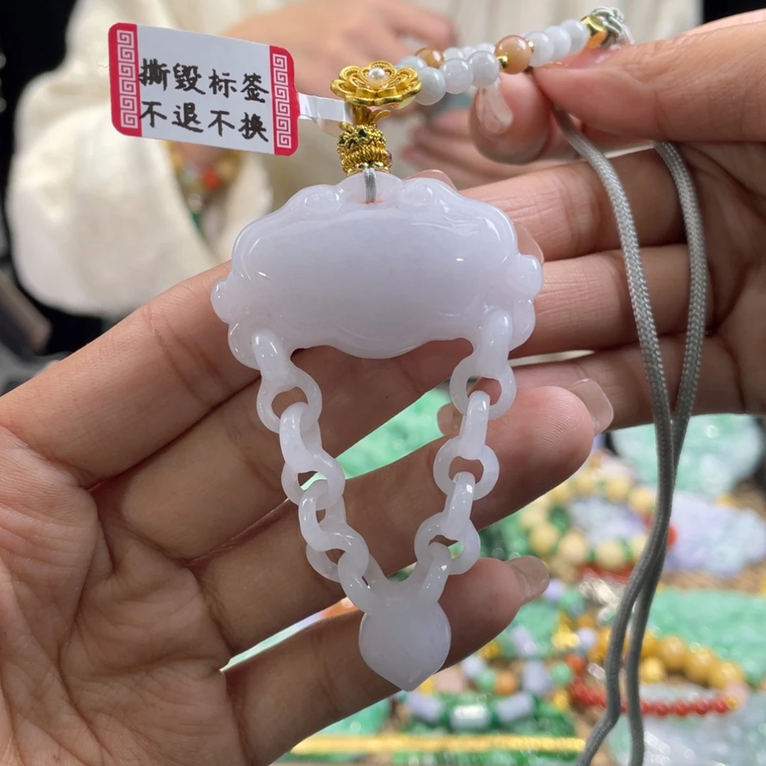 翡翠颈饰未镶嵌代编织