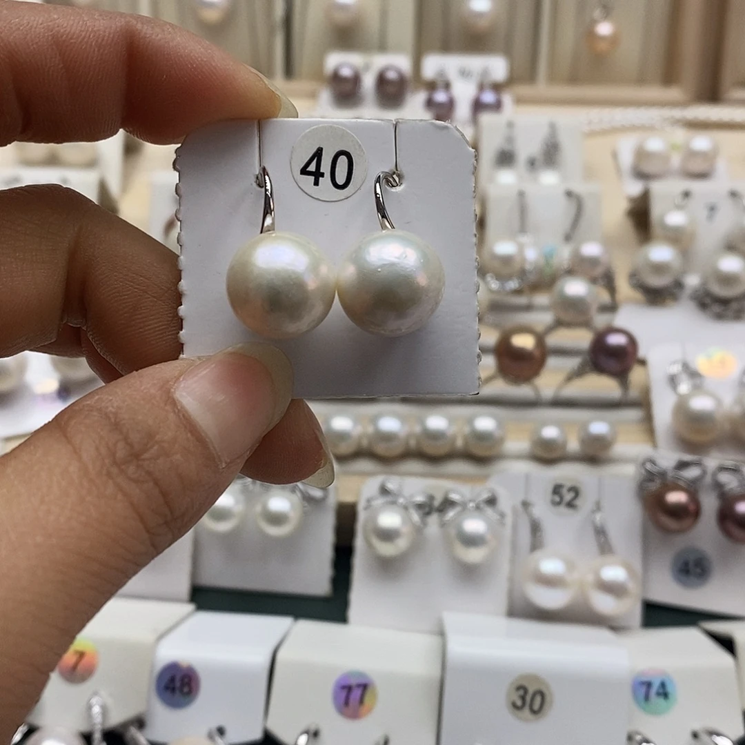 淡水珍珠银S925镶嵌颈饰