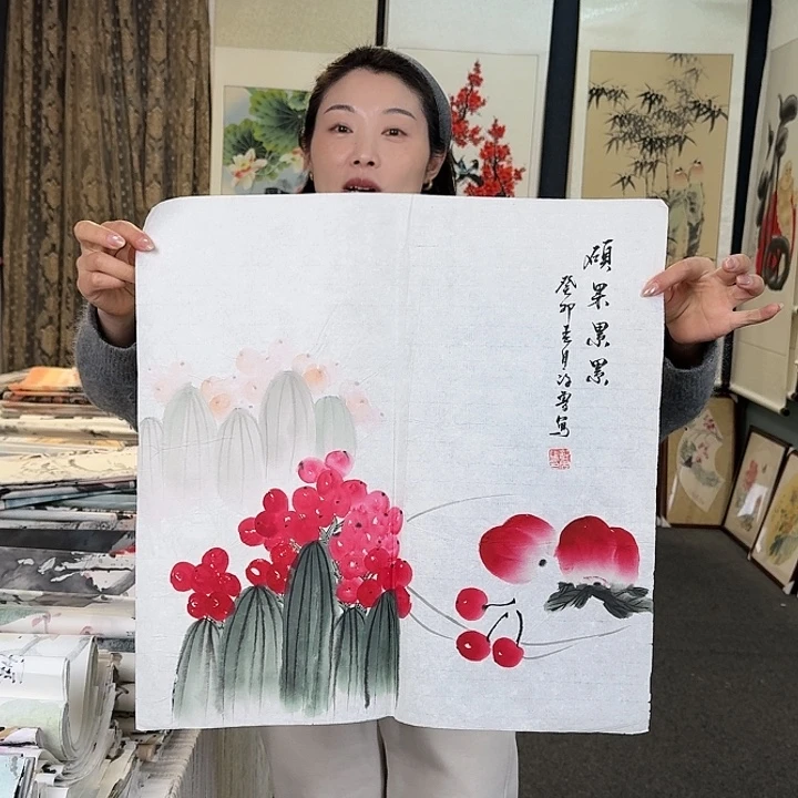 纯手绘国画作品好看