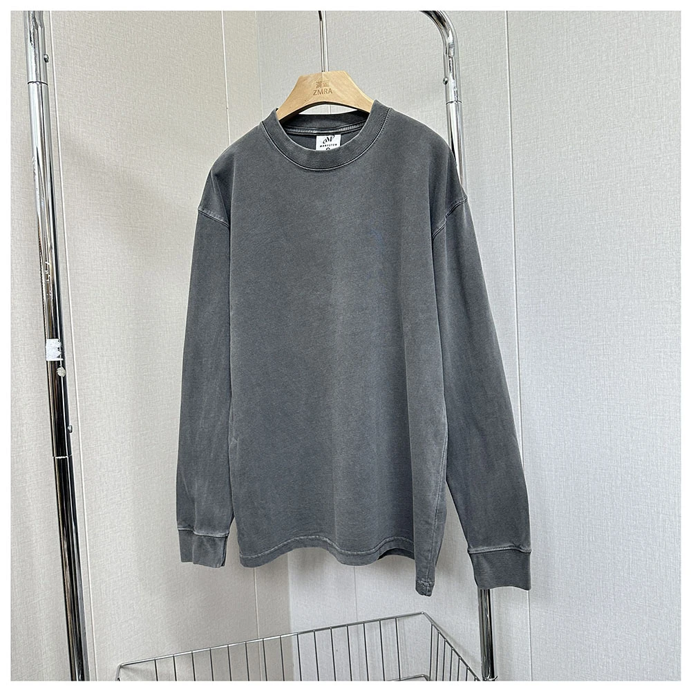 1T010   春季新款男士休闲圆领长袖T恤