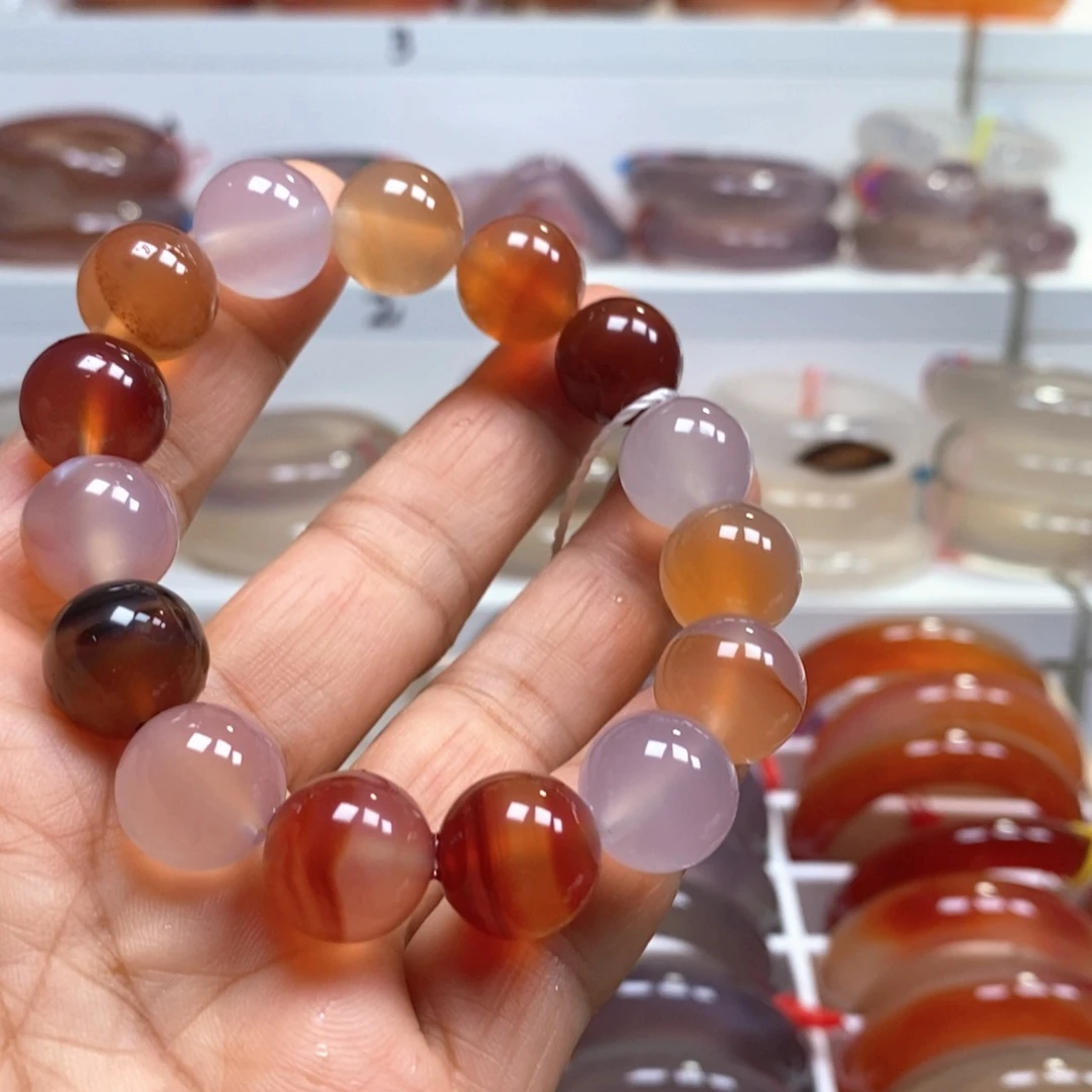 玛瑙/玉髓手链未镶嵌飘沙