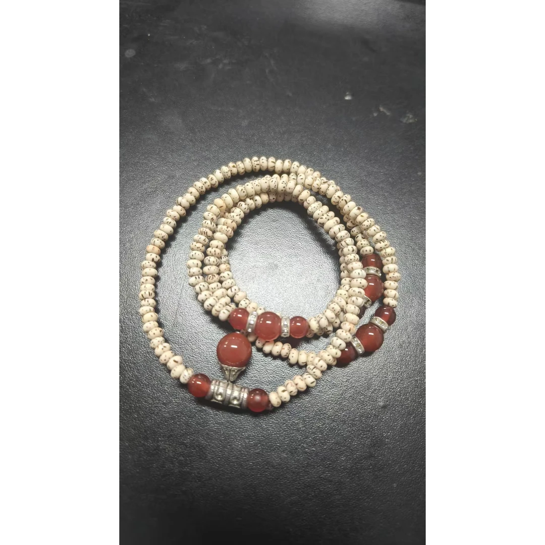 星月菩提+蓝珠+莲蓬双圈甄选手串17258（无礼盒）