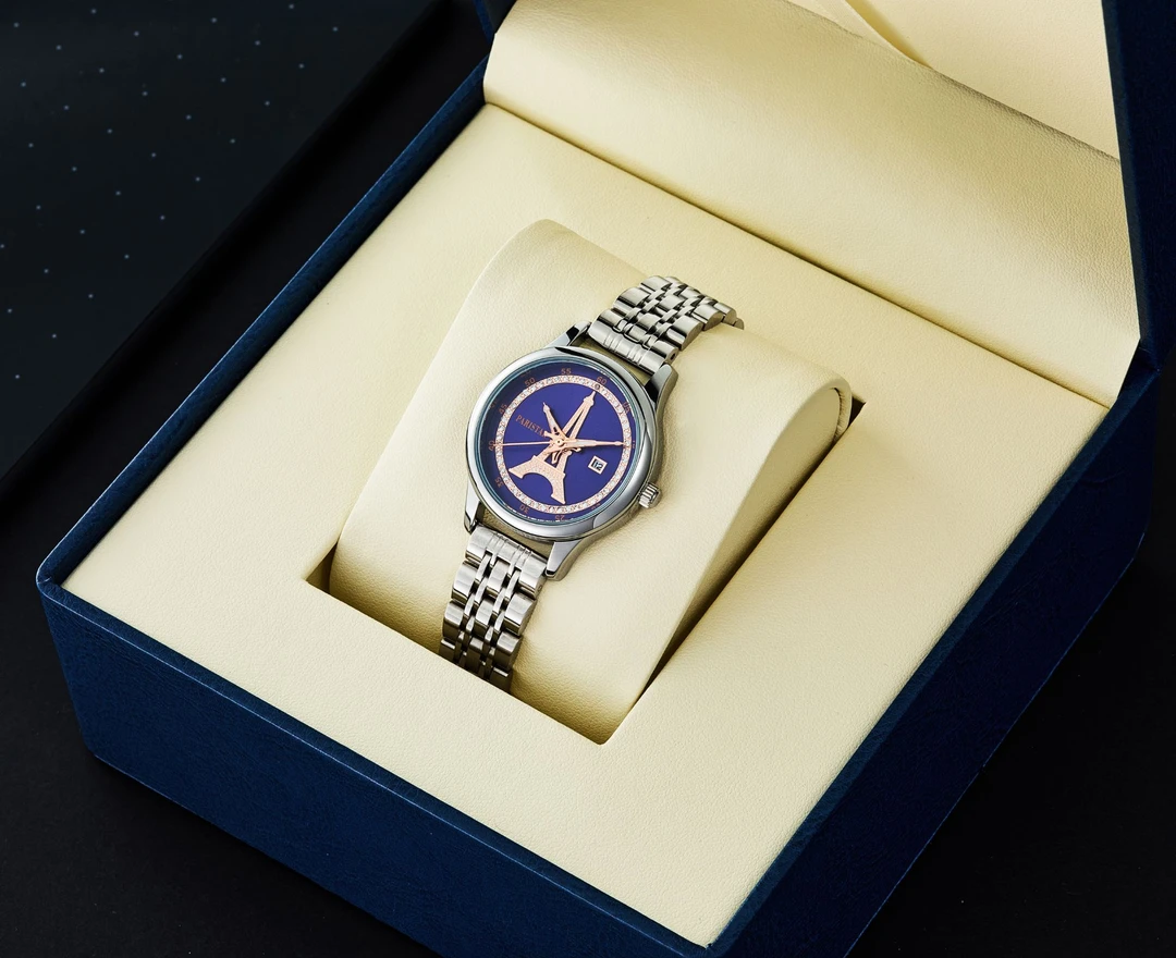 法国巴黎铁塔高端时尚经典气质百搭轻奢防水钻石女神腕表潮流