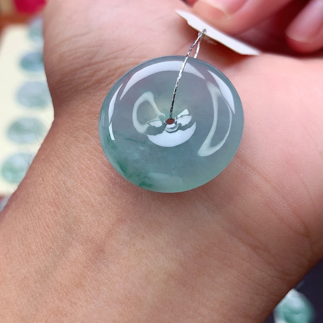 翡翠未镶嵌颈饰7 尺寸24.3-6.1