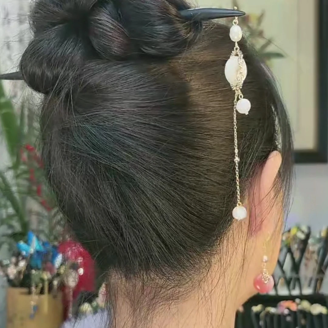 发饰古风简约珠珠气质发簪发簪子女复古/宫廷日韩日常复古