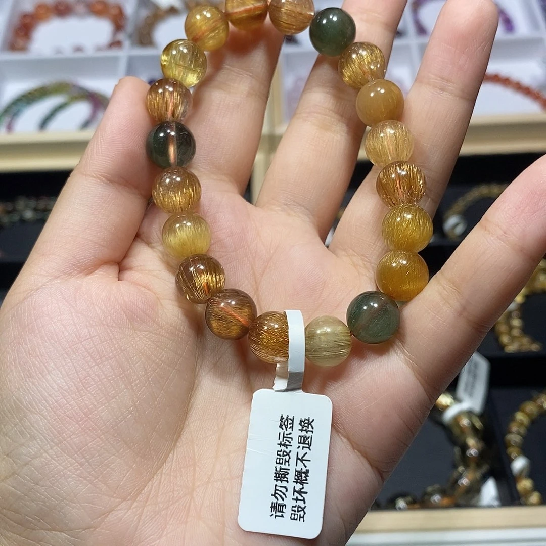 未镶嵌手链发晶彩发多宝满顺10mm