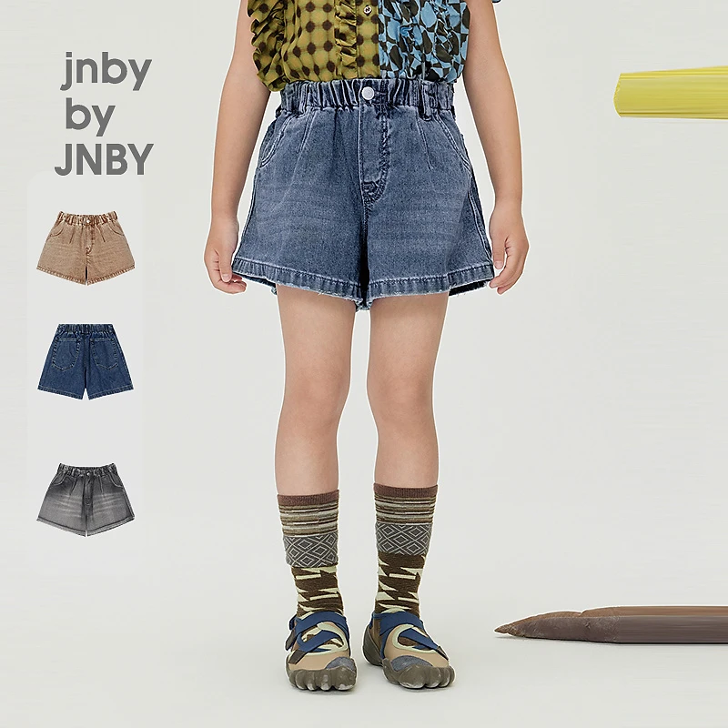 jnbybyJNBY江南布衣童装裤子牛仔短裤女童24夏1O5E11590